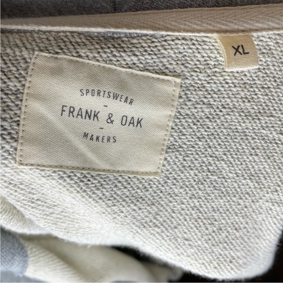 FRANK AND OAK Gray Sweater Blazer size XL - Picture 7 of 9